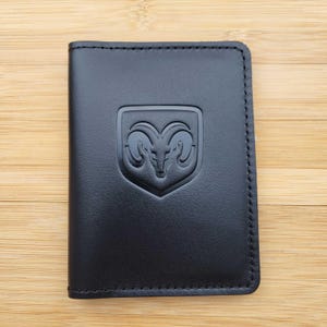 Porte-cartes / Accessoires de voiture pour hommes / Porte-cartes en cuir / Organiseur en cuir pour documents de conduite / Accessoires dodge / Cadeau personnalisé