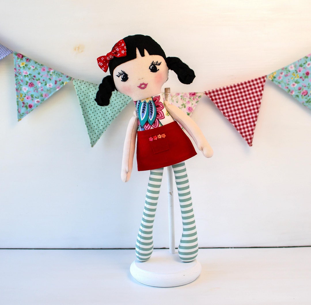 Personalized Rag Doll for Toddlers, Handcrafted Cloth Baby Doll ...