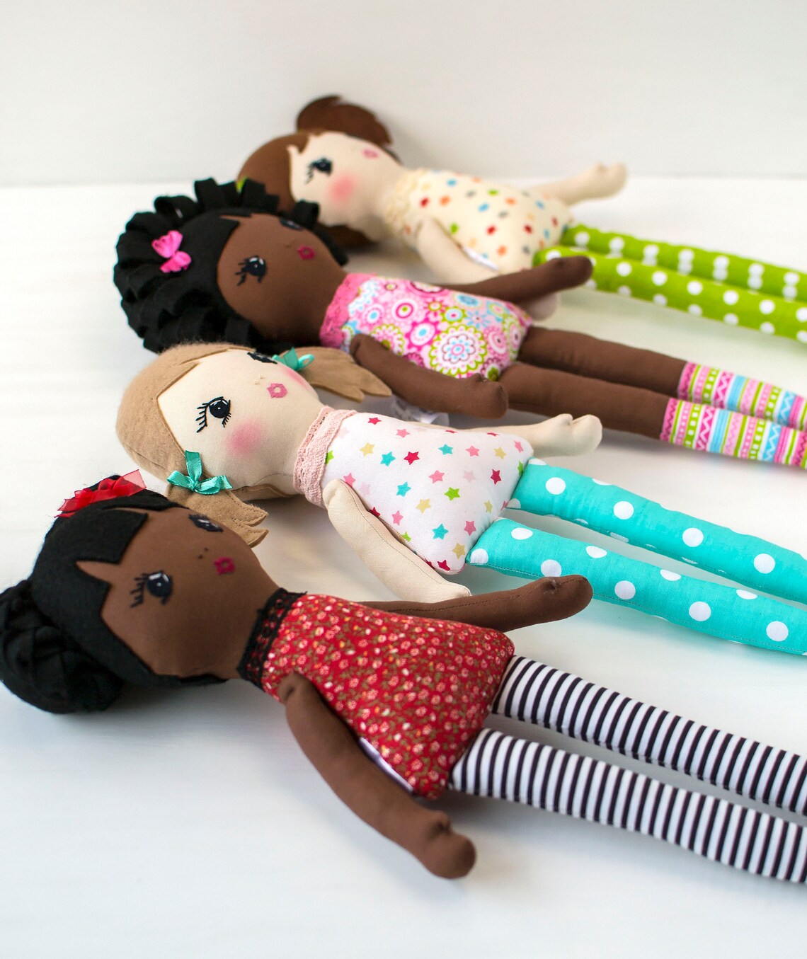 Rag Doll Pattern PDF & Tutorial 16'' Cloth Doll Sewing - Etsy