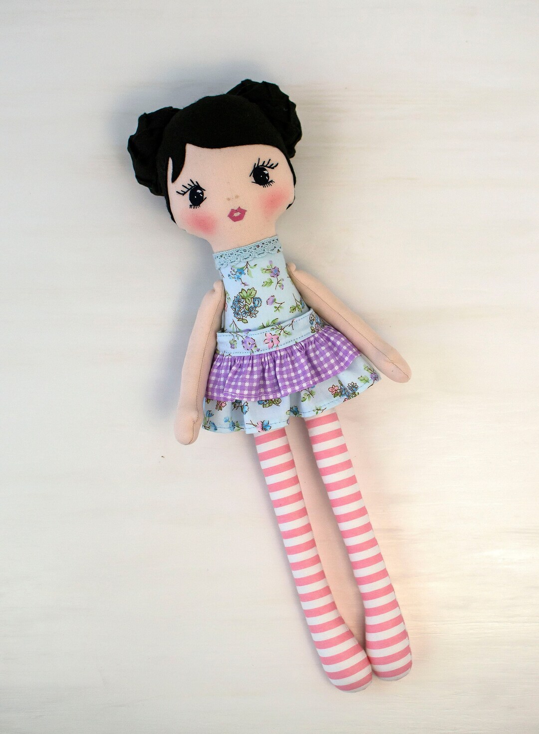 Handmade Cloth Doll 15.5'' Personalized Rag Doll for Girl Soft Doll for