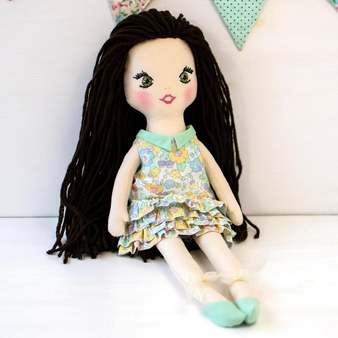 Handmade Rag Doll 16 In.: Personalized Embroidered Heirloom Doll - Etsy