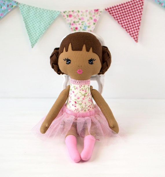 Doll Ballerine In Stoffa Bambola Ballerina Bambola Di Pezza Nera