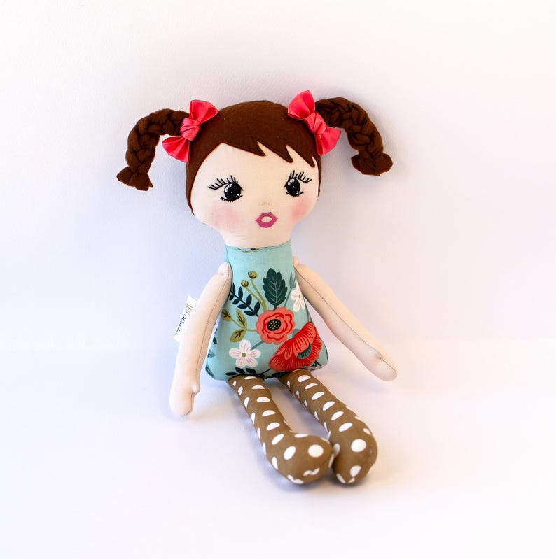 Custom Rag Doll 13 In.: Personalized Embroidered Heirloom Toy - Etsy