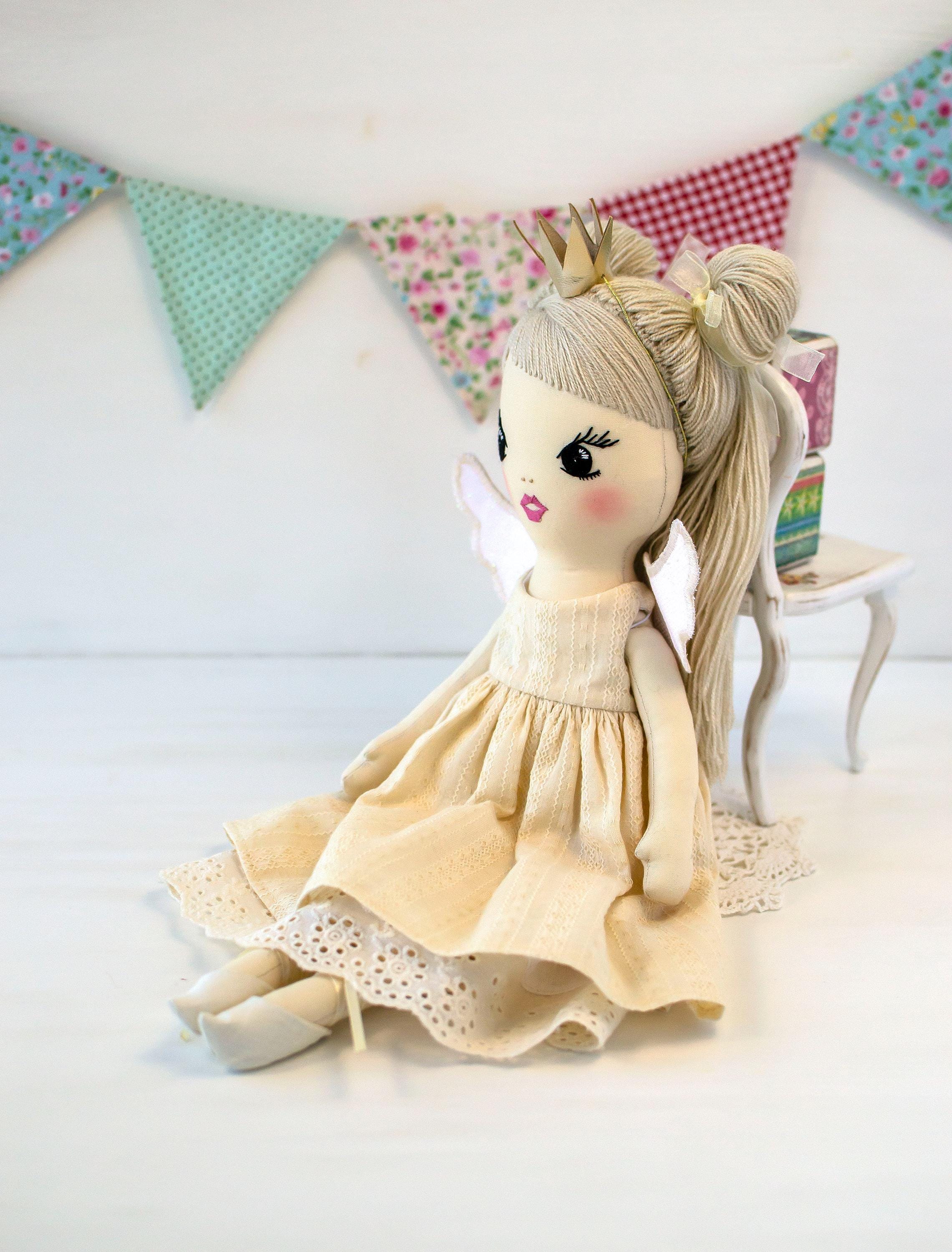 Princess Rag Doll With Soft Long Yarn Hair: 16 In. Personalized Cotton ...