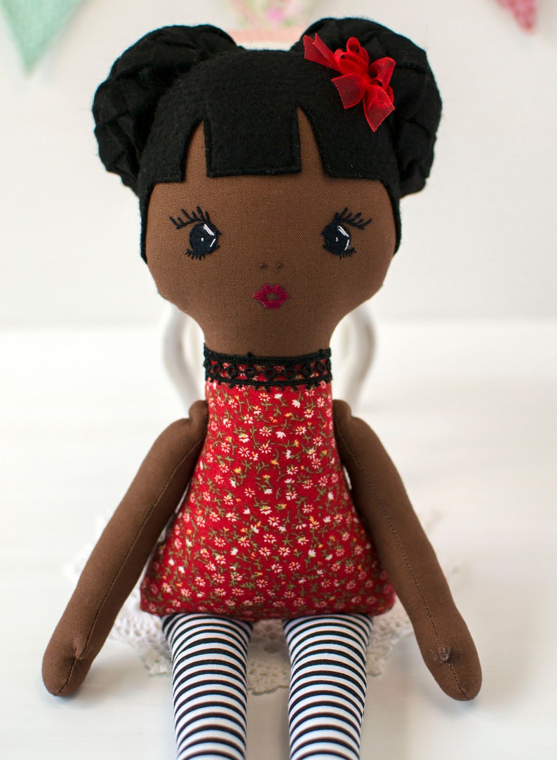 Rag Doll Sewing Pattern, 16 Inch Cloth Doll, 4 Hairstyles (PDF Pattern ...