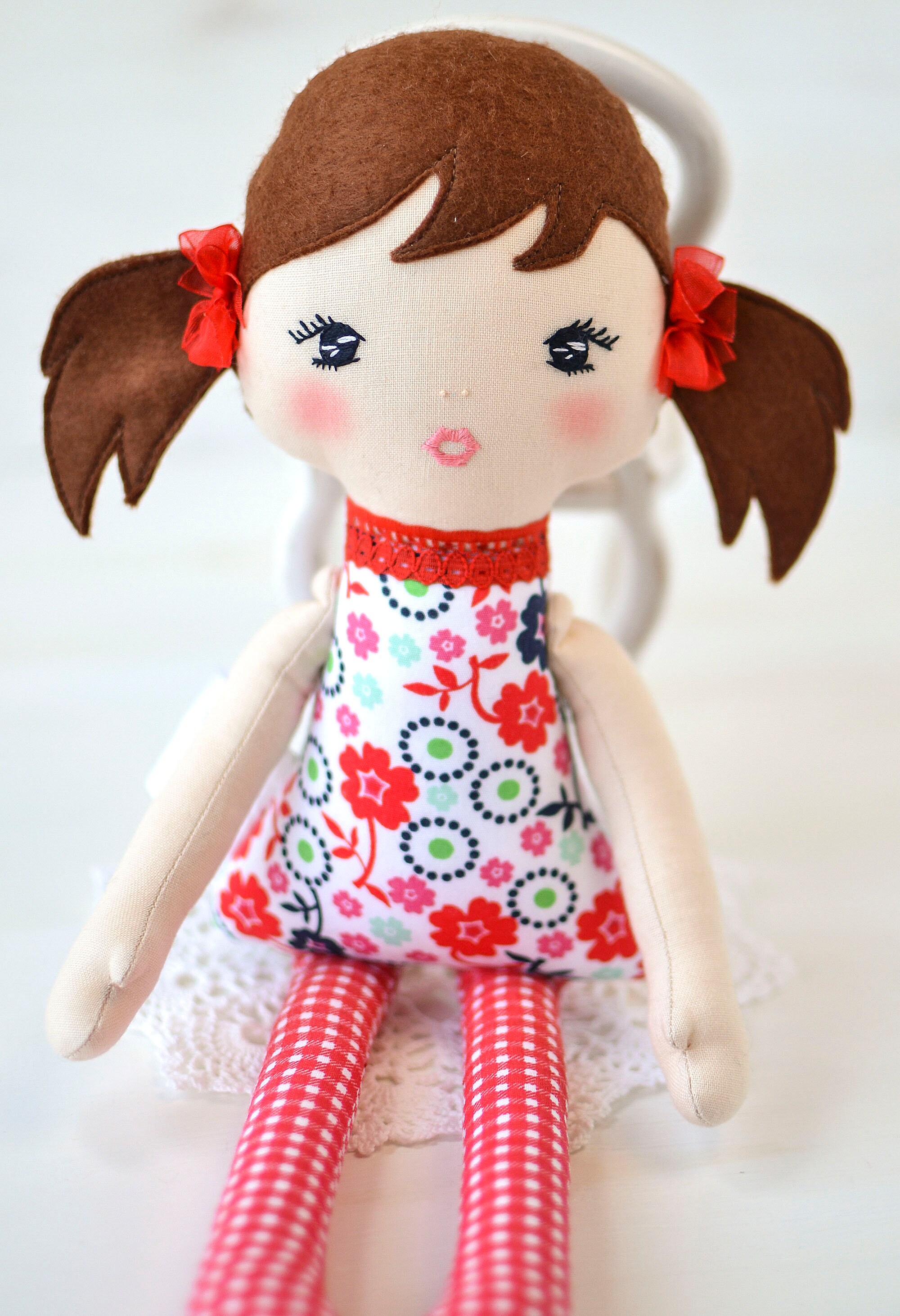 Handmade rag doll for girls First baby doll Cloth baby doll Etsy