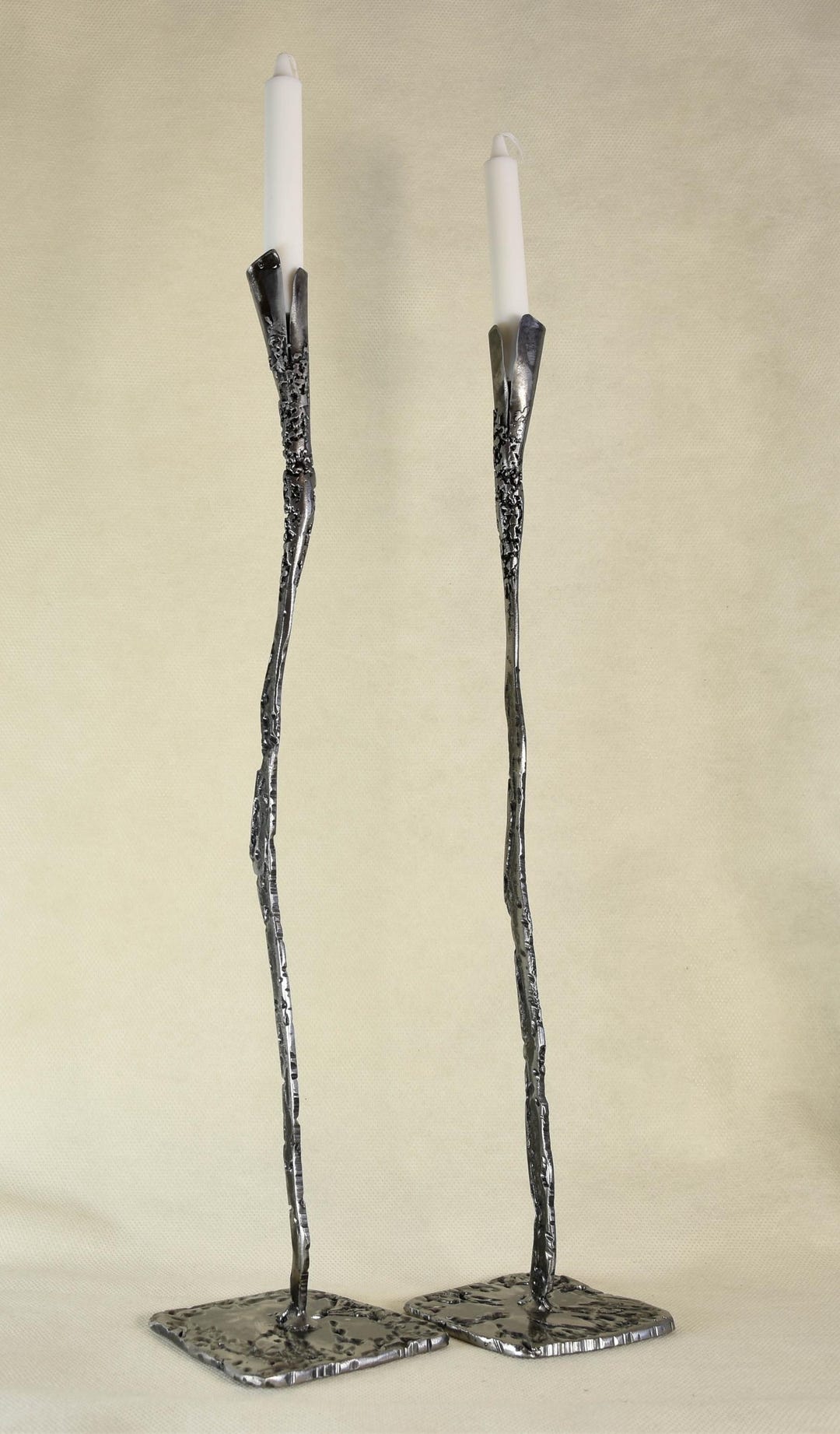 Handmade Metal Candlestick Holder , Set of 2 Candlesticks Holders - Etsy