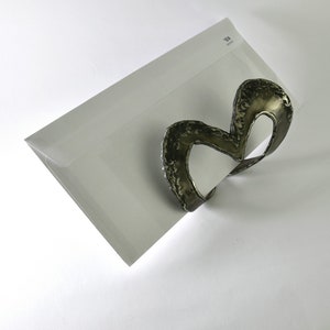 Heart  ,Holder For Desk ,Metal Mail holder ,love gifts