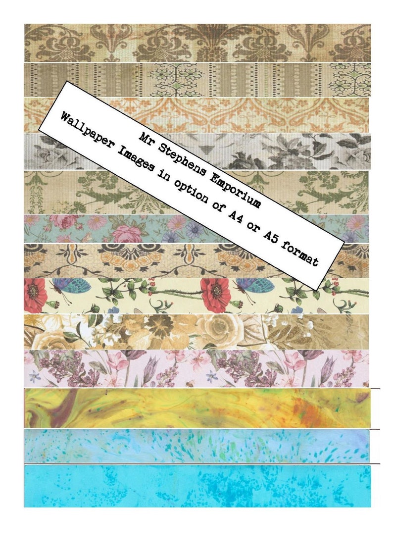 Various Wallpapers/Backing pages 16 designs in total Etsy