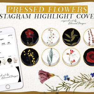 Cottagecore Instagram Highlight Covers For Instagram Template, Floral Instagram Story Highlight Icons And Botanical Instagram Highlights