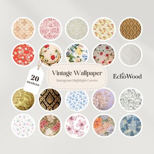 Vintage Floral Instagram Highlight Covers, Instagram Highlight Icons Cottagecore, Floral Story Highlight, Instagram Highlight Covers Flower