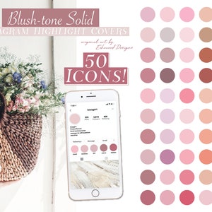 Couvertures instagram roses, icône Instagram rose, modèle Instagram, icônes roses blush, points forts Instagram, instagram blush