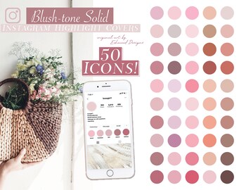 Pink Instagram Highlight Covers, Pink Instagram Icon, Instagram Template, Blush Pink Icons, Instagram Highlights, Blush Instagram