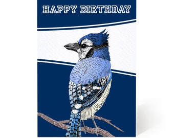 Blue Jays Birthday Card - Happy Birthday - Toronto Blue Jays - Baseball Birthday Card - Sports Team Birthday