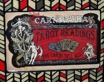 Acrylic Desktop Frame with Print of a Poster CARNEVALIA Tarot Readings  - HOME Decor, Wall Hanging - Tarot Art
