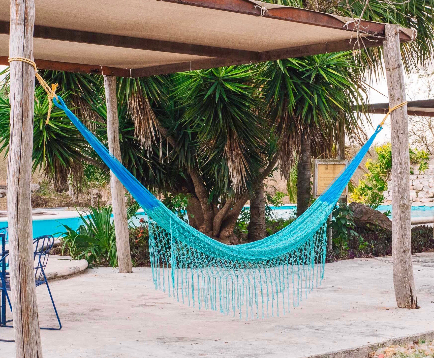 hamac Maya Turquois Fait