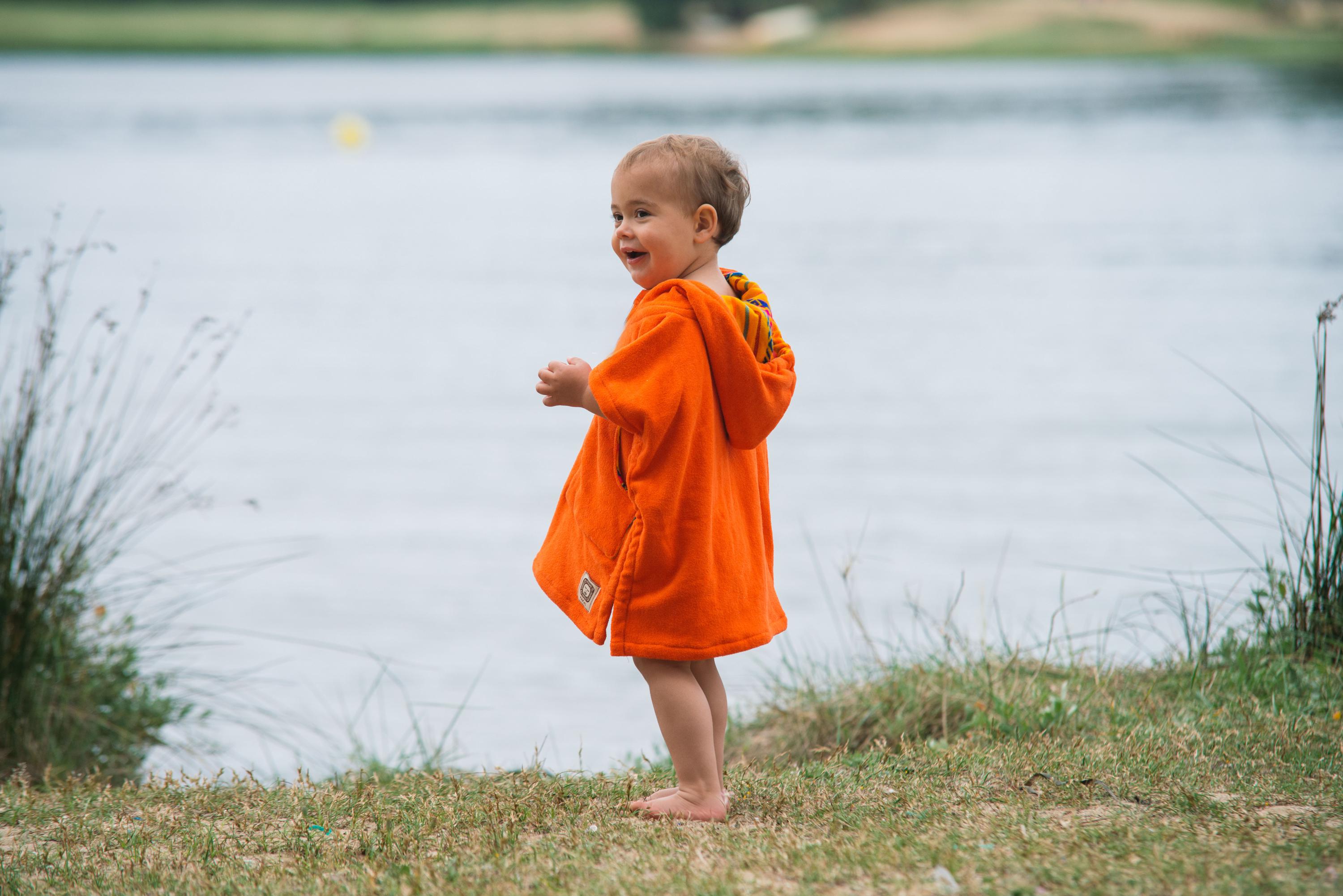 Sunset Baby Surf Poncho Hooded Towel