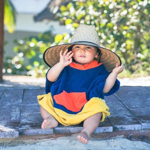 Colorblock Toddler Surf Poncho Hooded Towel – Ocean
