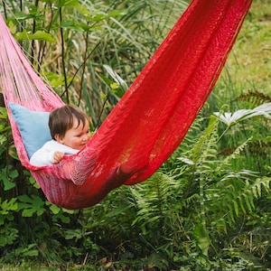 Flamingo Pinck Mayan Hammock – Handwoven in Yucatan