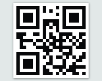 qr code sticker etsy