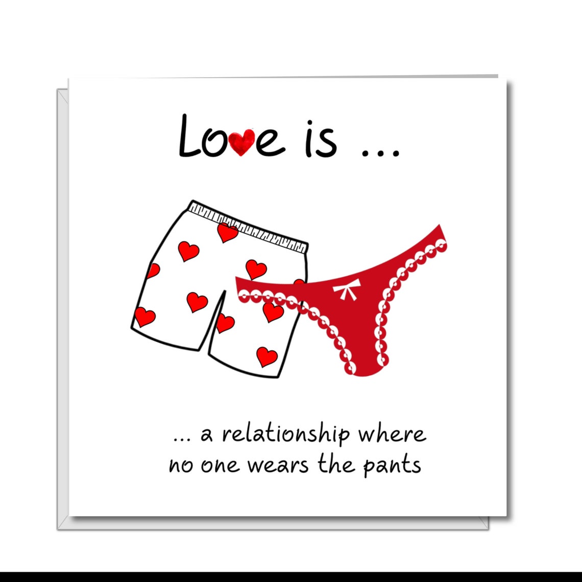 Funny Love Birthday Valentines Day or Anniversary CARD for - Etsy UK