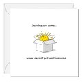Cute Get Well Soon Card Feel Better Speedy Recovery Sunshine Thoughtful Ill Sick Recover