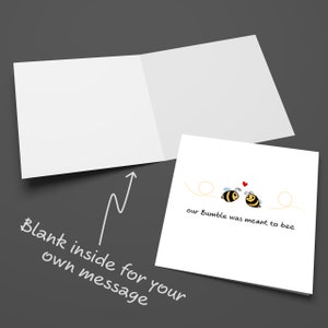 Bumble Dating Card Romantic Anniversary Card or Valentine's Day Card Love You Girlfriend Boyfriend Special Partner image 5