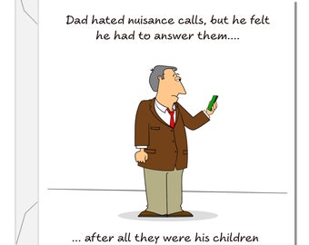 Carte d'anniversaire drôle de papa / carte de fête des pères - meilleur papa enfants fils fille - humour humoristique amusant