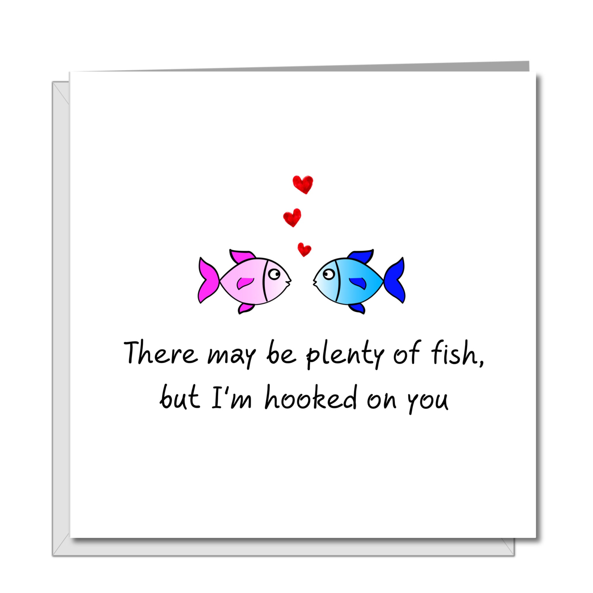 Plenty of Fish Anniversary Card: Hooked on You, Handmade 6x6 - Etsy Canada Plenty of Fish Anniversary Card: Hooked on You, Handmade 6x6 - Etsy Canada