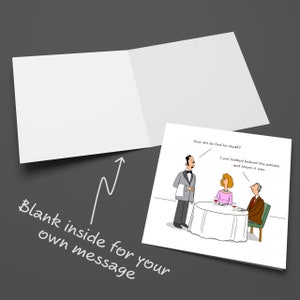 Funny Birthday Card or Father's Day Card for Husband Dad Wife Mum Any Friend Humour Cartoon Joke Anniversary Cheeky Posh image 5