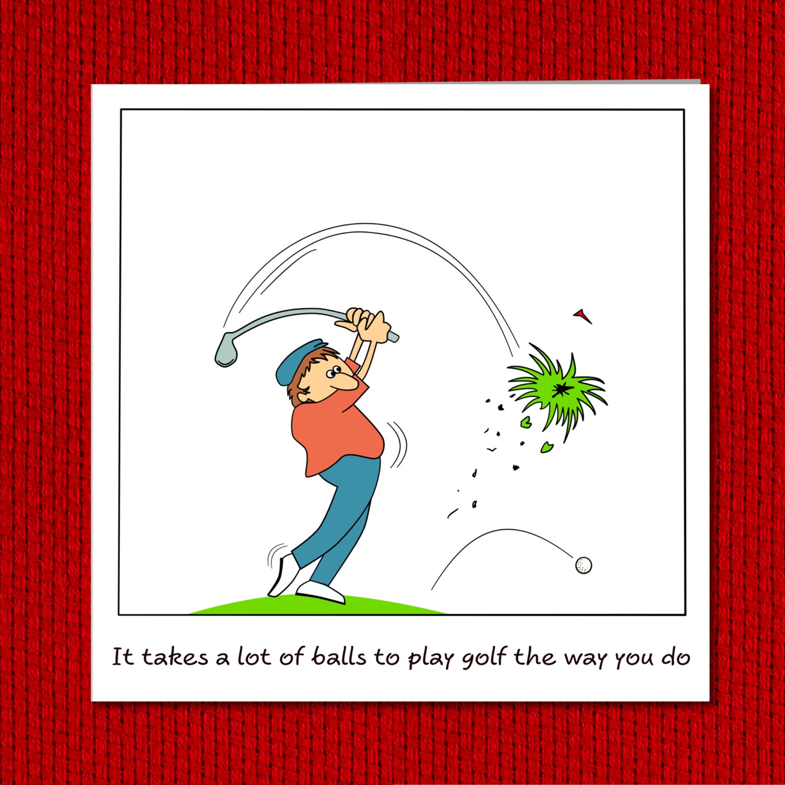 Funny Birthday / Father's Day Card for Dad Playing Golf - Etsy UK