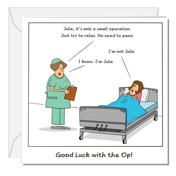 Funny Surgery Operation Card for Her - Get Well Soon Card Recovery - Humorous Hip Knee Surgery Operation Card - Mum Daughter Sister Grandma