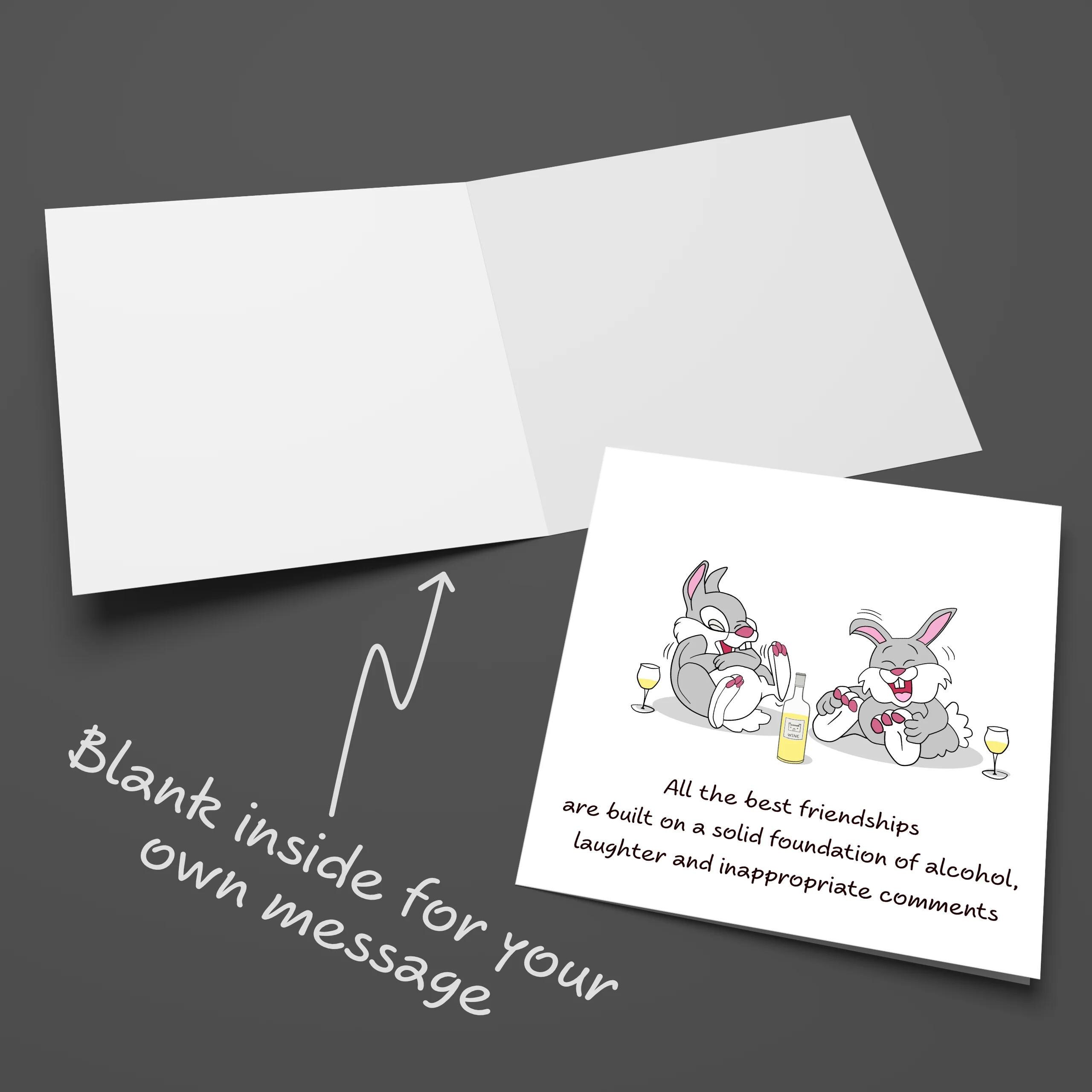 Best Friends / Friendship Birthday Card for Female Girl Friend - Funny ...