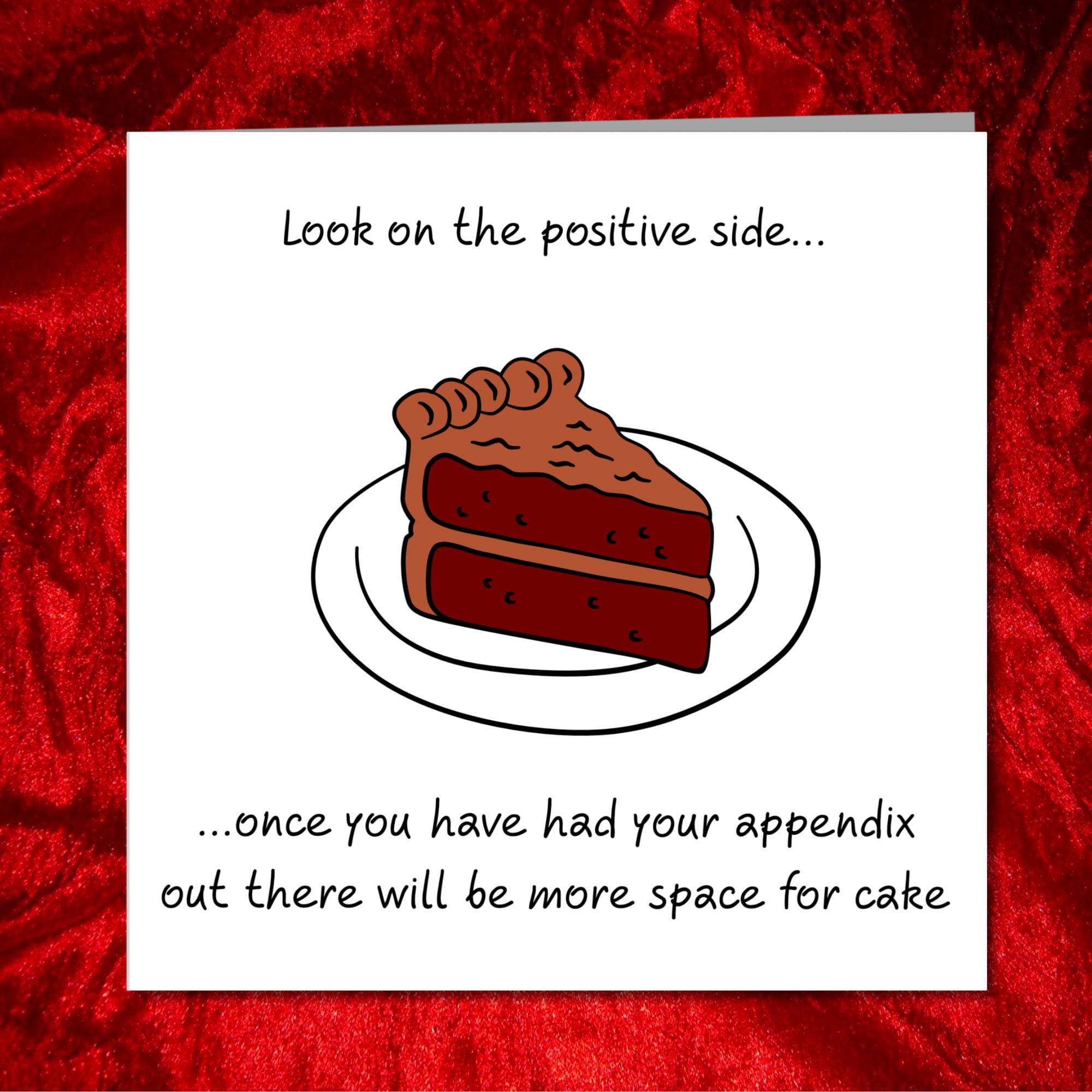 Funny Appendix Surgery Card - Appendectomy Get Well Soon Card ...