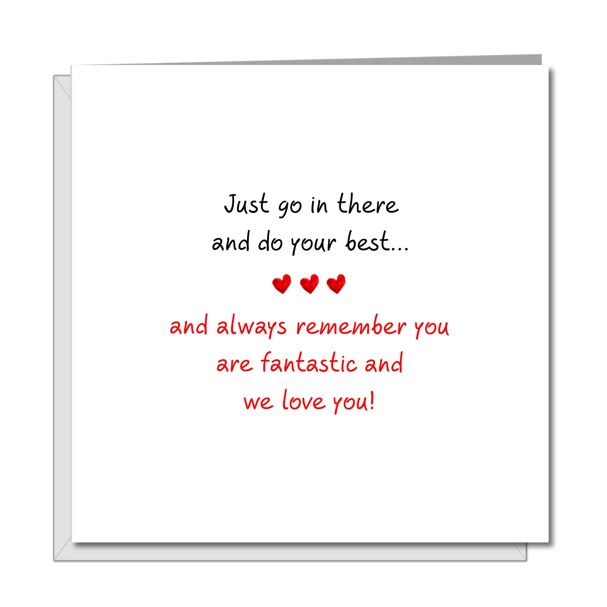 Personalised Good Luck 4 Leaf Clover Any Occasion New Job Exams Driving