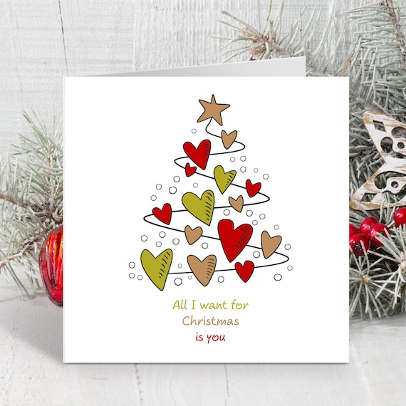 Lustige Weihnachtskarte Für Ehemann Oder Ehefrau, Witz-Humor-Karten "Merry Christmas To The One I Love", Einzigartige Damen- Oder Herren-Geschenke Für Weihnachten, Freund, Liebhaber