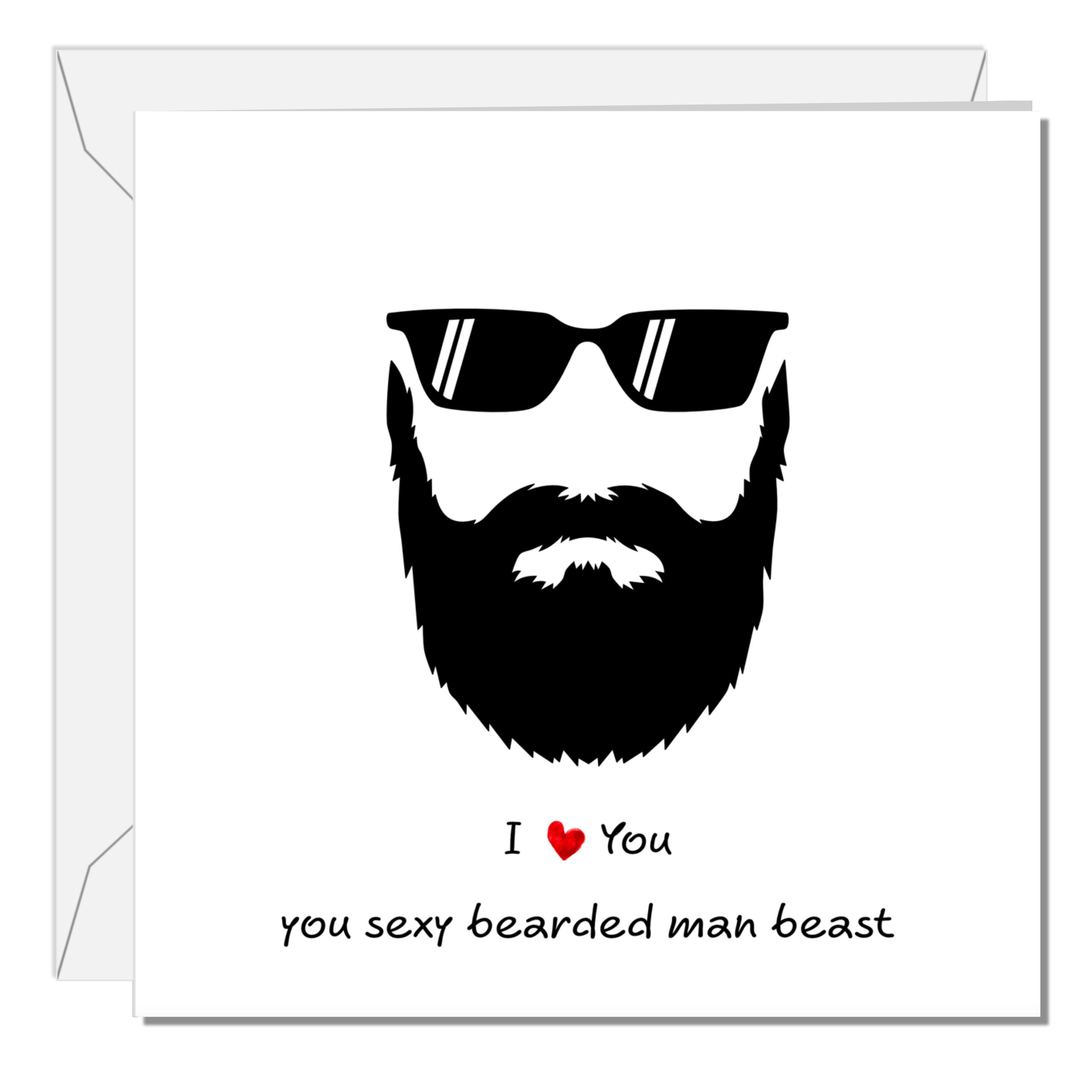 Sexy Beard Card - Etsy