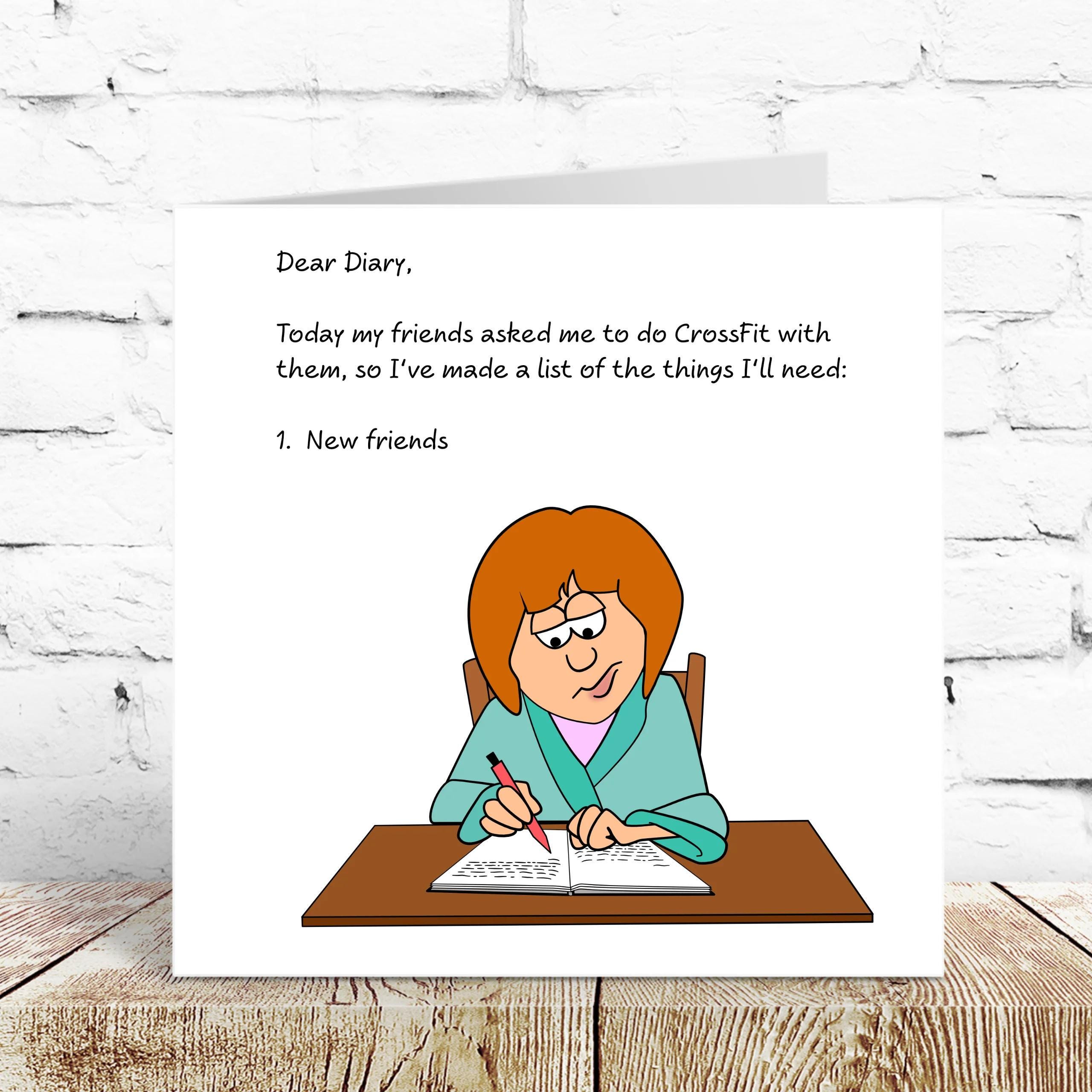 Funny Birthday Card for Girl Friend Female Mum Daughter Sister Pilates ...