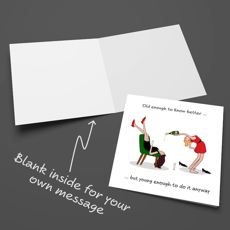 Funny Birthday Card Friendship Female Girl Friend Mum Humorous Party Cheeky BFF SWIZZOO image 9