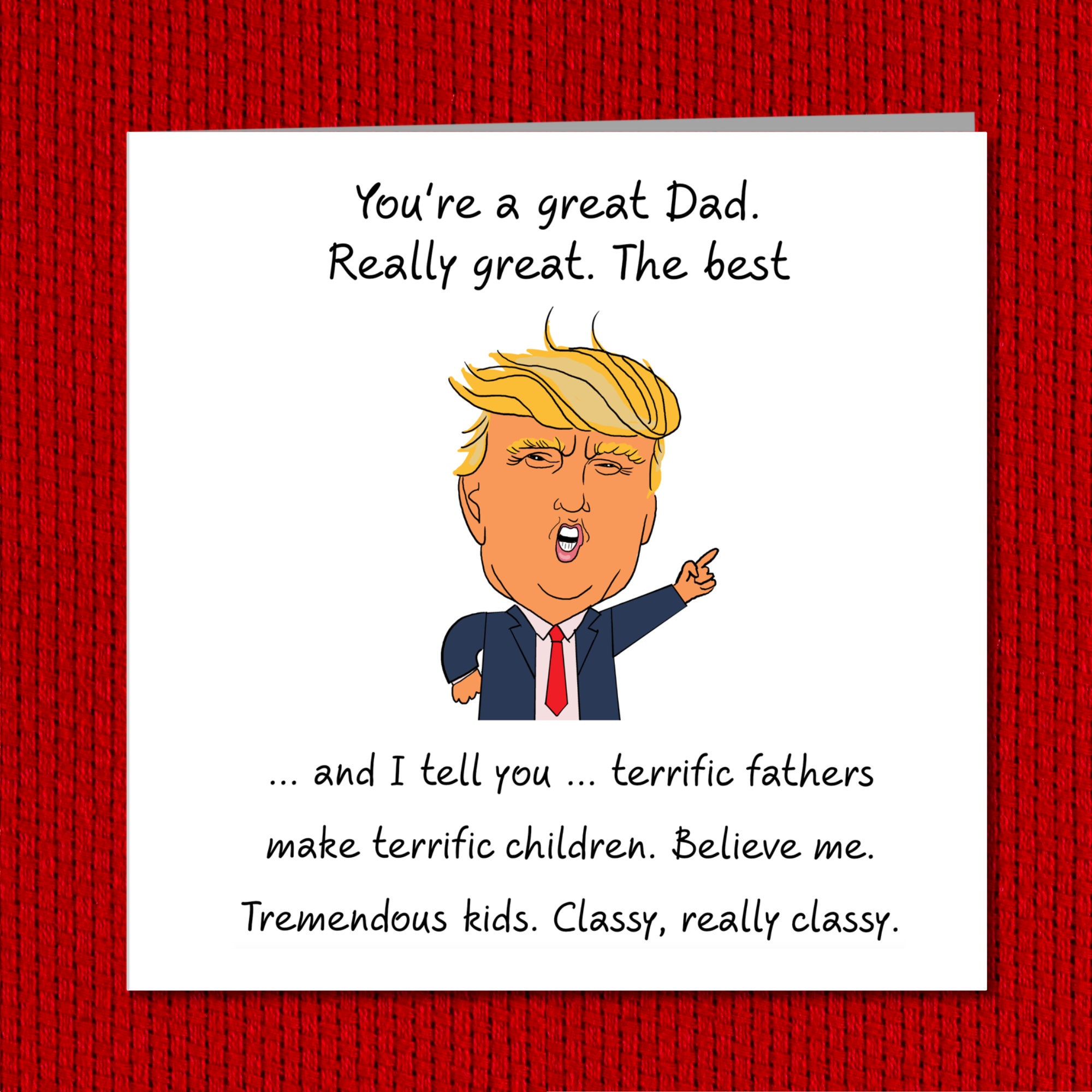 Donald Trump Fathers Day Card Funny Humorous and Amusing | Etsy