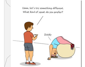 Funny Gym Birthday Card - Pilates Crossfit Yoga - Mum Wife Girlfriend Sister Daughter Girl Friend Female Her Cheeky Joke