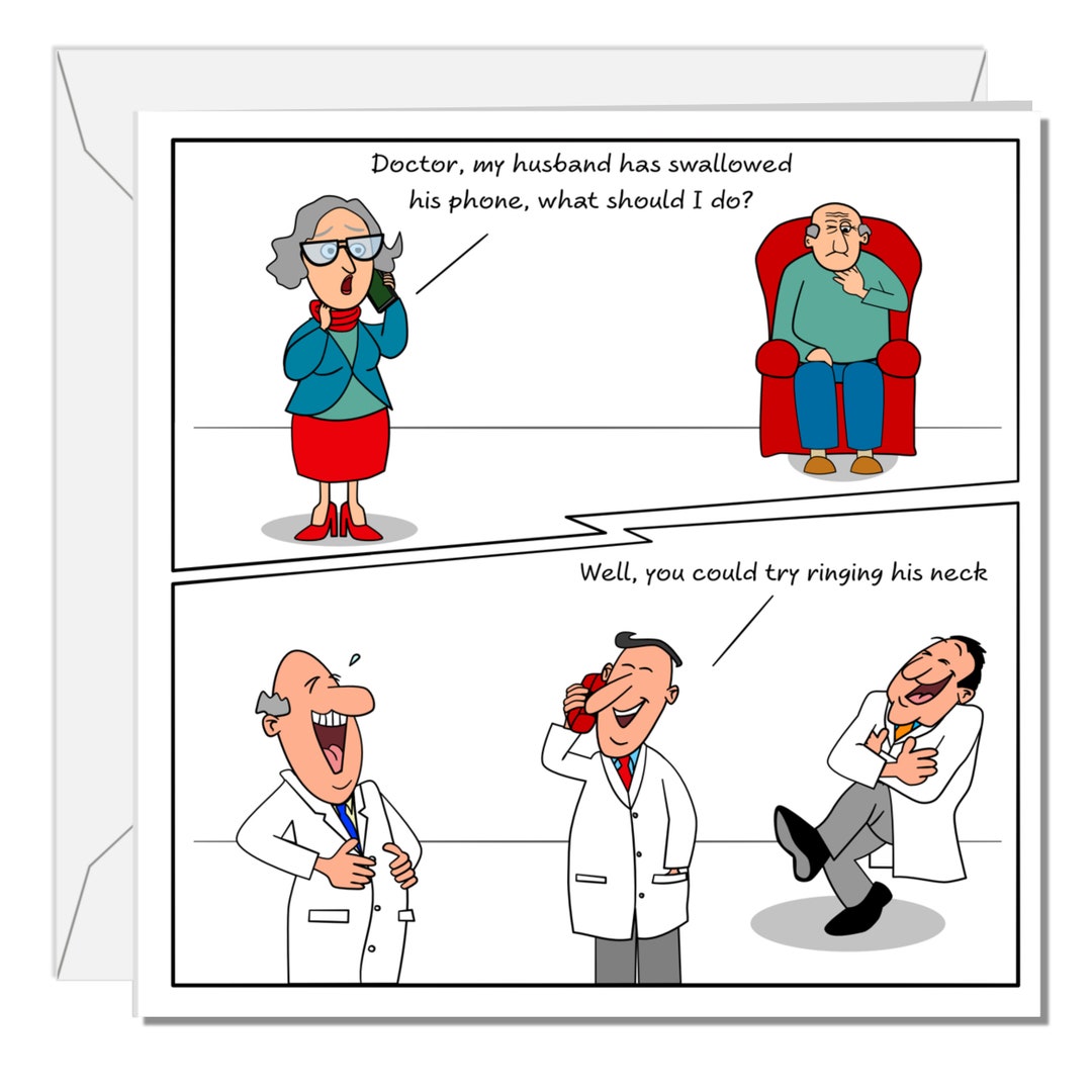 Funny Birthday Card 50th 60th 70th for Doctor Wife Mum Dad Father ...