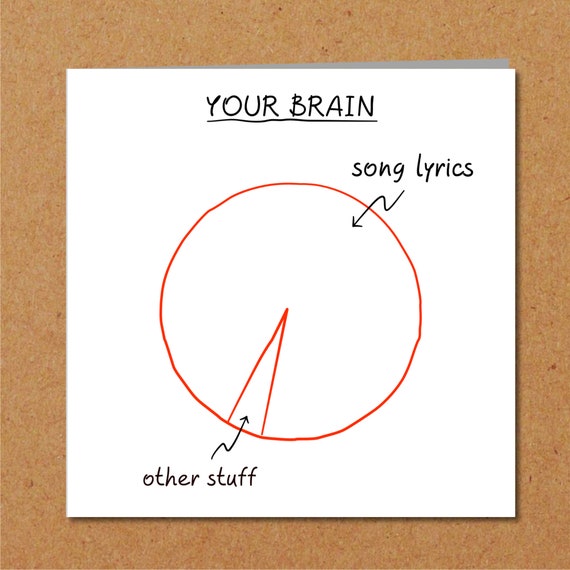 Funny Song Lyric Card Girl Female Friend Boyfriend Funny - Etsy Funny Song Lyric Card Girl Female Friend Boyfriend Funny - Etsy