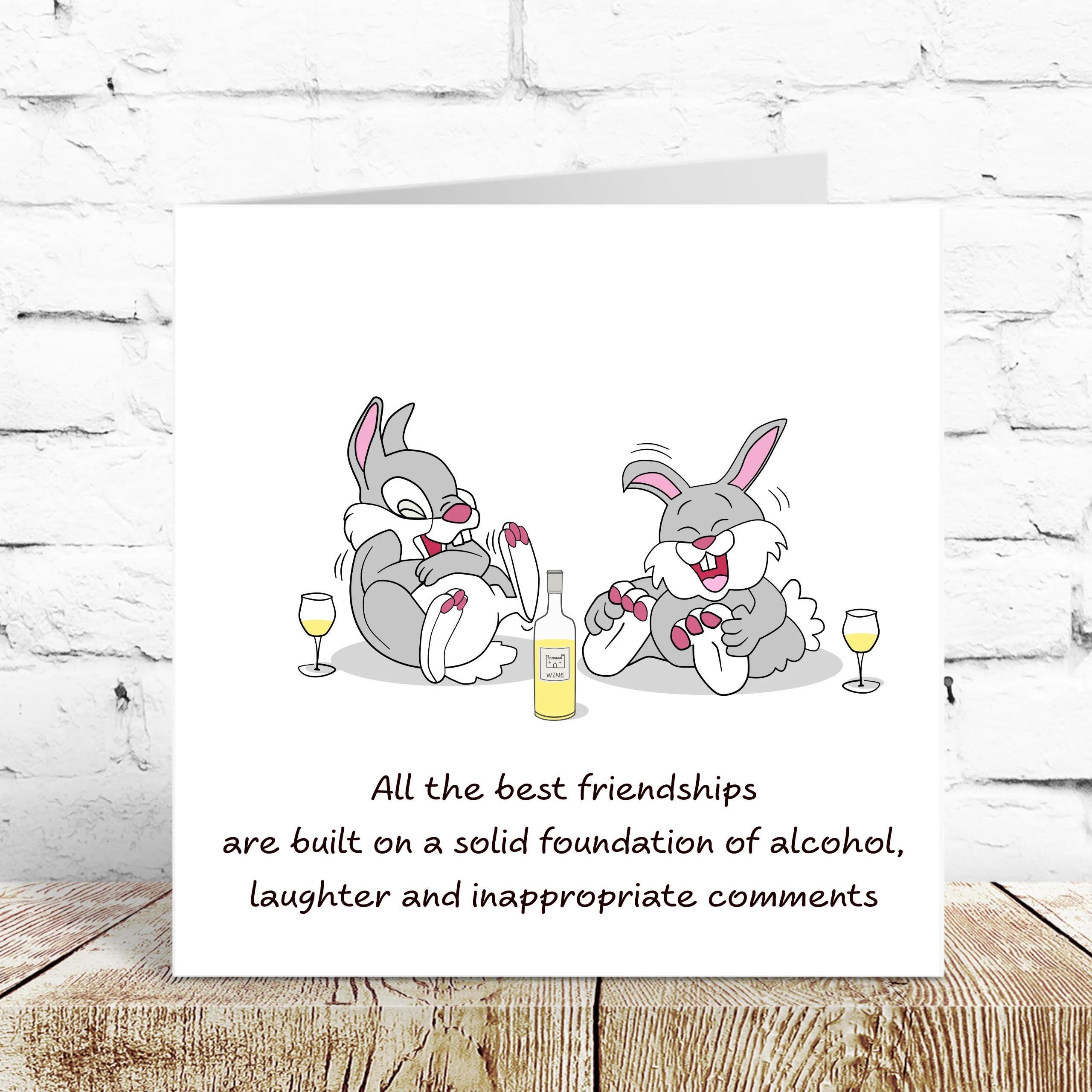 Best Friends / Friendship Birthday Card for Female Girl Friend - Funny ...