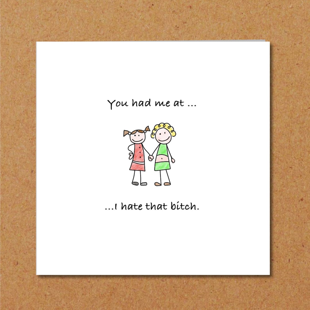 Funny Birthday Card for Girl Friend Card Female Card Any - Etsy