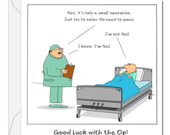 Lustig Get Well Karte: Humorvolle Karte für Hüft-Knie-Chirurgie
