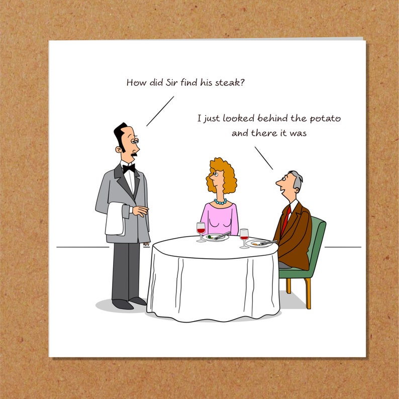 Funny Birthday Card or Father's Day Card for Husband Dad Wife Mum Any Friend Humour Cartoon Joke Anniversary Cheeky Posh image 7