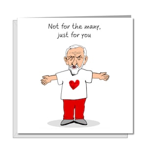 Carte de Saint Valentin Jeremy Corbyn - Jezza Labor Love Card