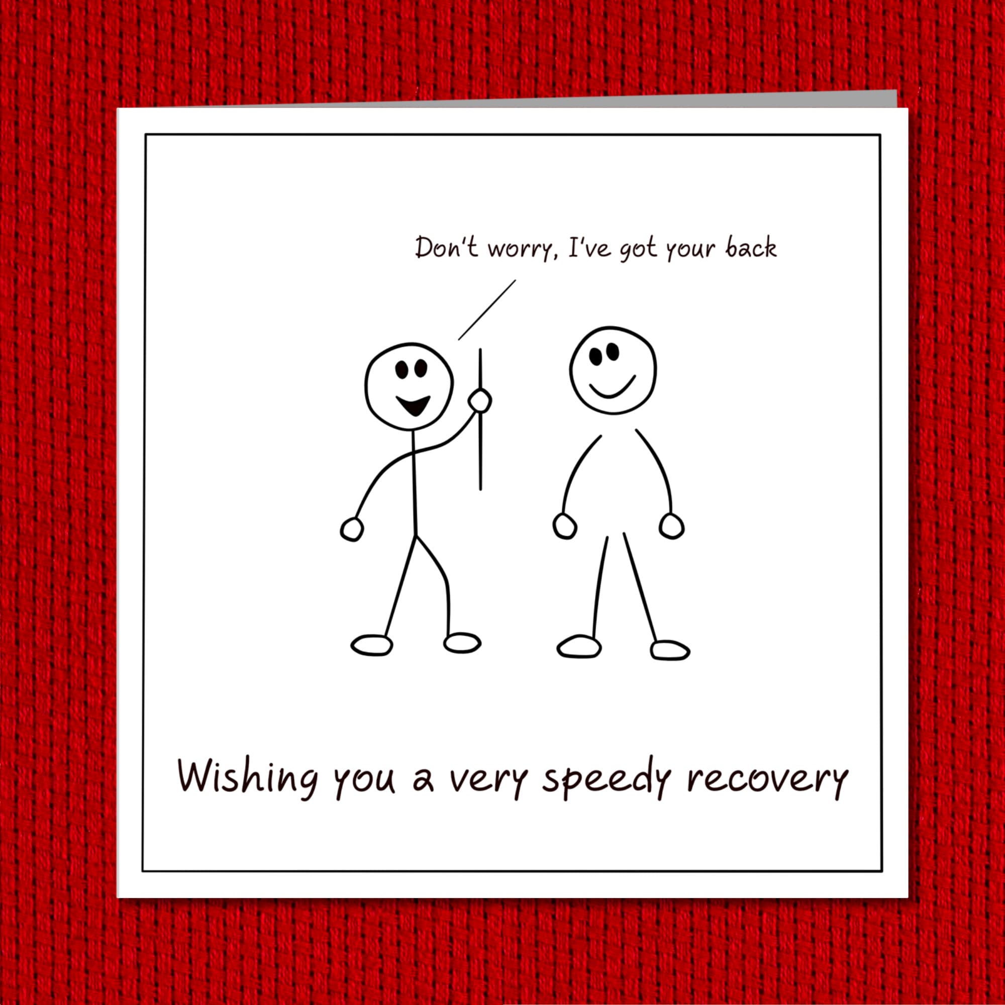 Back Surgery / Operation Card Get Well Soon Card Fast Etsy