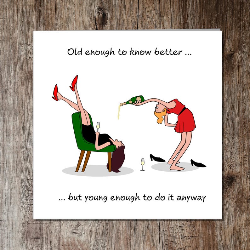 Funny Birthday Card Friendship Female Girl Friend Mum Humorous Party Cheeky BFF SWIZZOO image 5